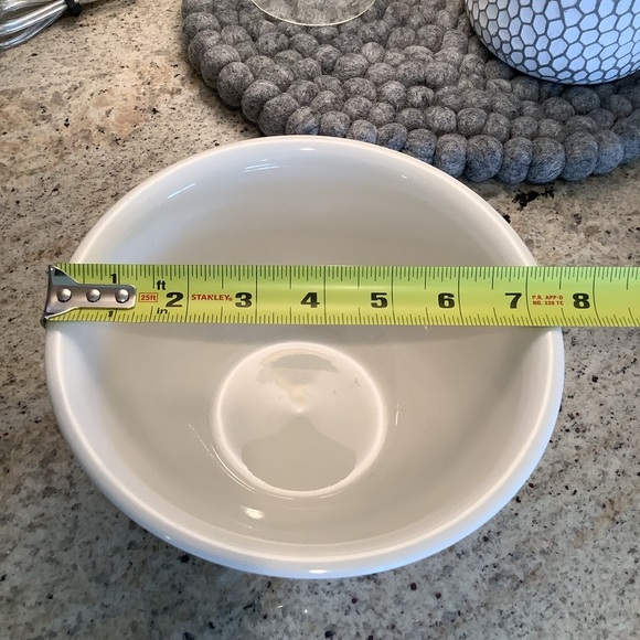 White Ceramic Bowl with Blue Ribbon Duck Design - Picture 5 of 6